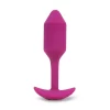 b-Vibe Vibrating Snug Plug 2 Rose - Weighted Silicone Plug - Boutique Anelma b-Vibe Vibrating Snug Plug 2 Rose - Weighted Silicone Plug