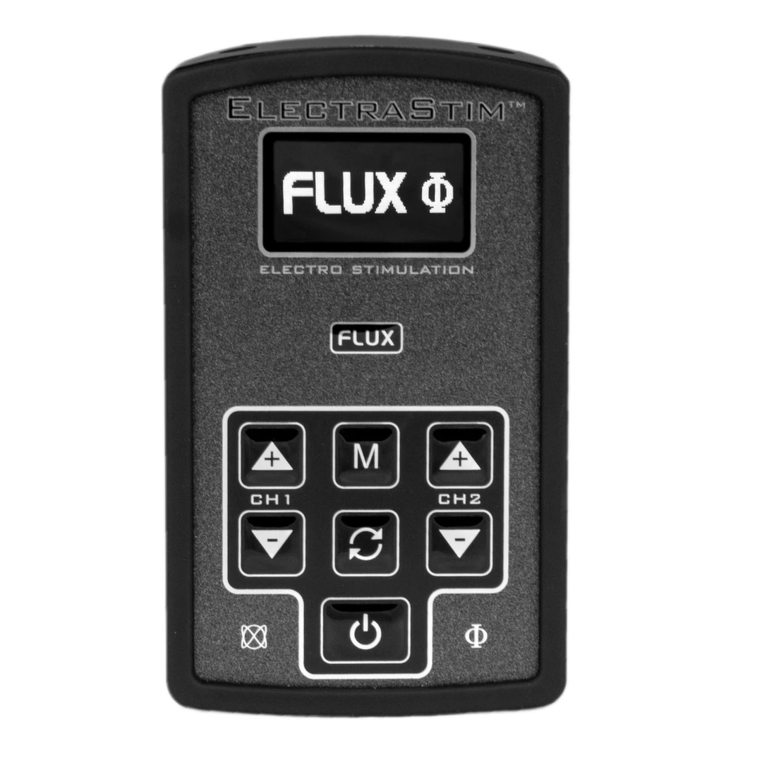 ElectraStim Flux Dual Output E-Stim Controller with OLED Display - Boutique Anelma ElectraStim Flux Dual Output E-Stim Controller with OLED Display