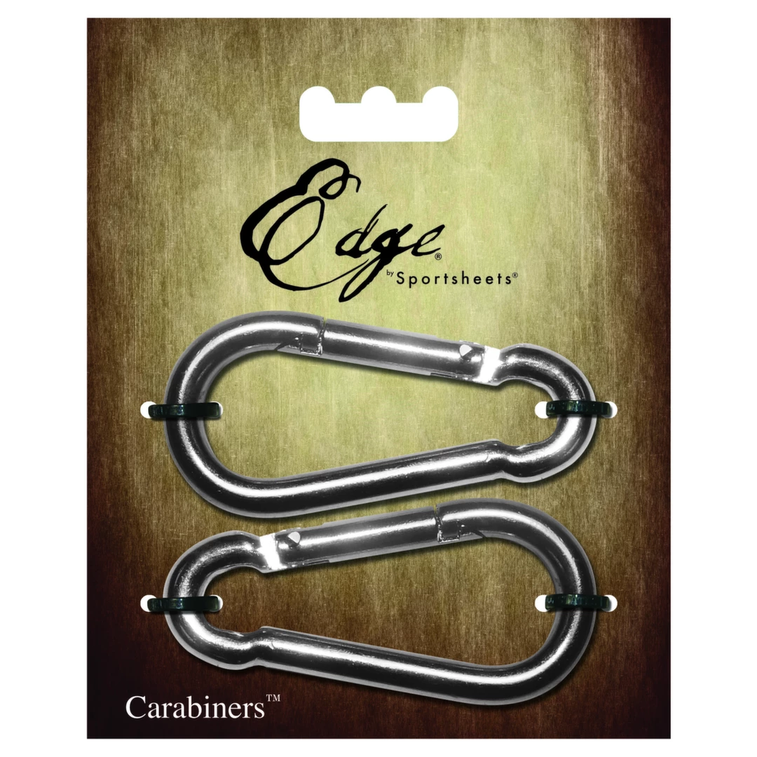Sportsheets Edge Carabiners - Wytrzymałe klamry metalowe (2 szt.) - Boutique Anelma <p>Enhance your experience with the Sportsheets Edge Carabiners Set – expertly designed for secure connectivity and versatile compatibility with a wide range of Edge and Sportsheets accessories. These carabiners offer a strong and reliable connection