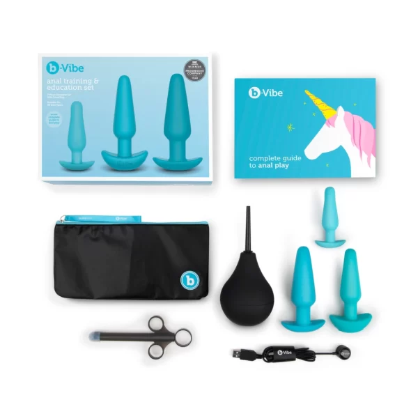 <p>Discover a comprehensive approach to personal exploration and comfort with the <strong>b-Vibe Anal Training & Education Set Blue</strong>. Designed for those seeking a gradual and informed introduction to intimate wellness