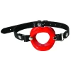 S&M Silicone Lips Model Red - Adjustable Vegan Leather Strap 64cm