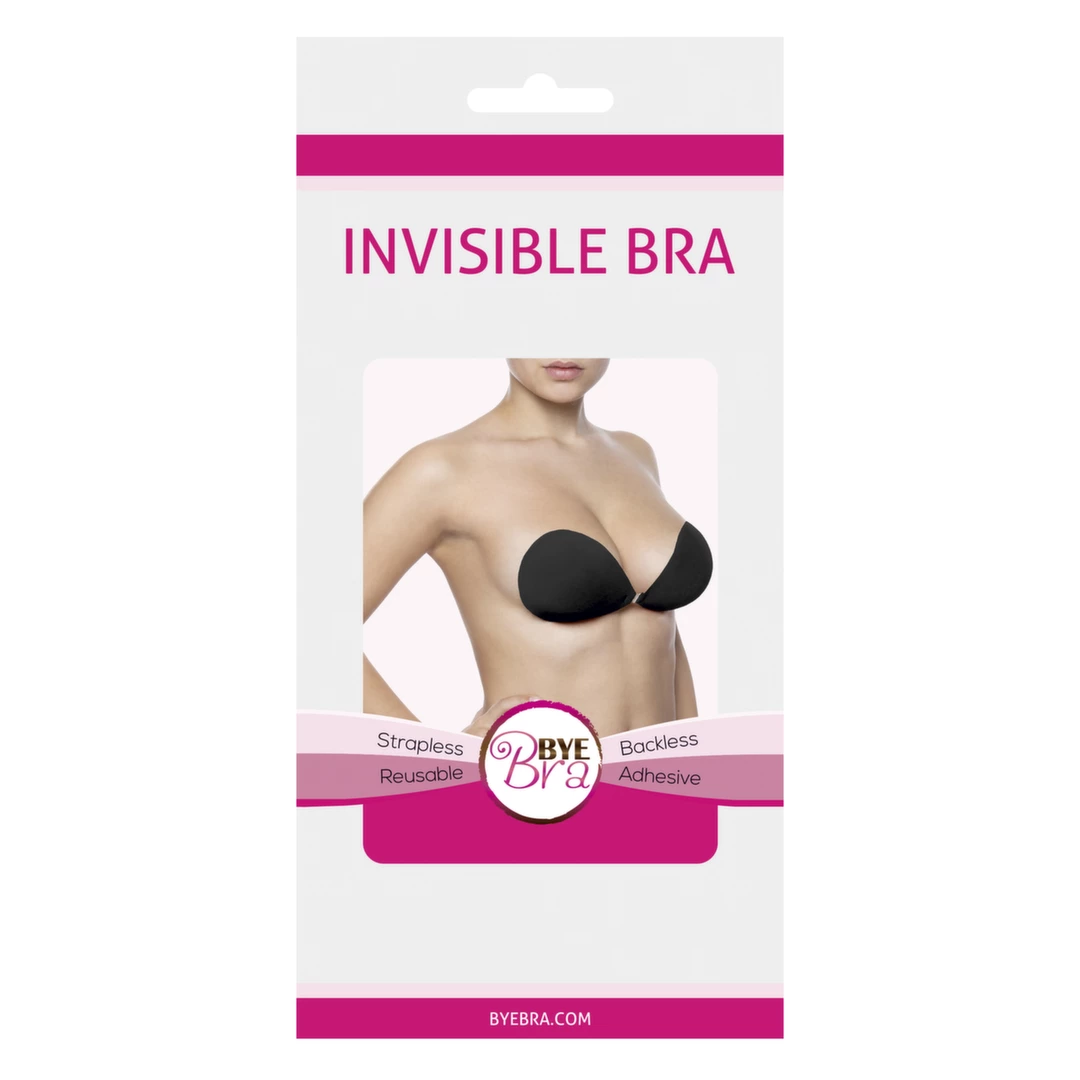Lingerie Women - Boutique Anelma Bye Bra Invisible Bra C Czarny - samonośny biustonosz bez ramiączek