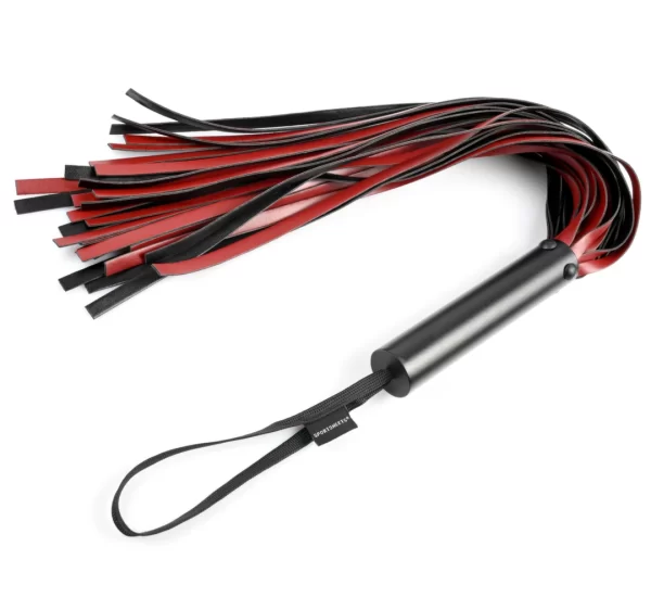 Sportsheets Saffron Series Flogger - Long Faux Leather