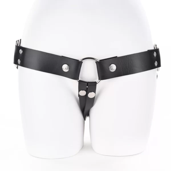 Sportsheets Montero Adjustable Harness Black Faux Leather System