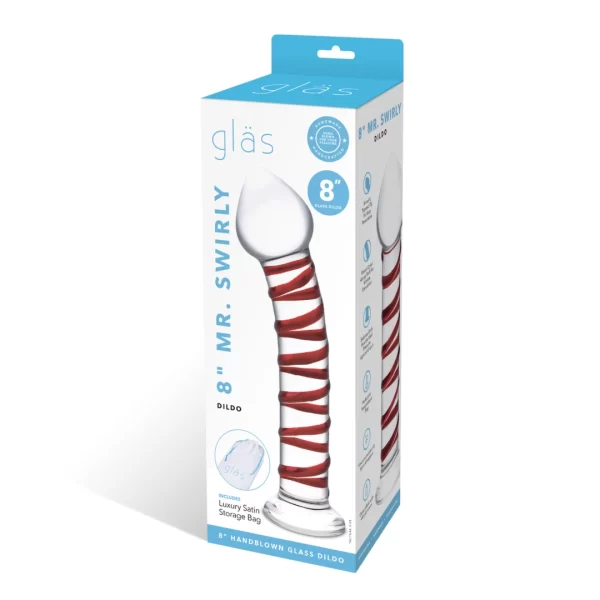 Glas Mr. Swirly Glass Model 20.3 cm - Spiral Textured