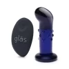 Glas Vibrating 4â€ Dotted Plug with Remote - Glass
