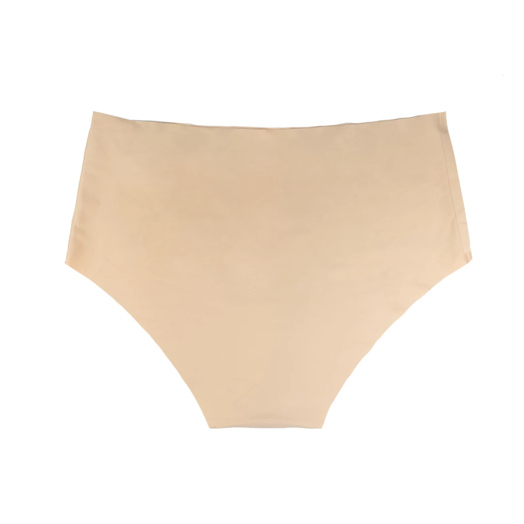 Lingerie Women - Boutique Anelma Bye Bra Invisible High Brief Nude + Black XXL - Bezszwowe majtki 2-pak