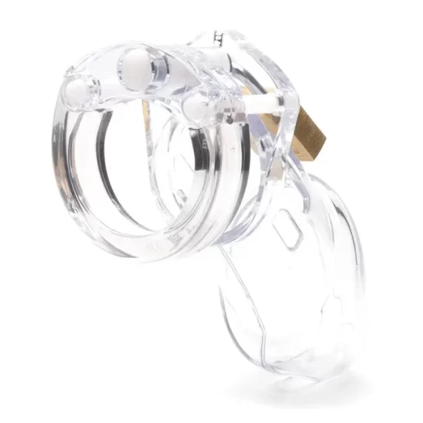 <h2 style="font-size: 16px; color: #0069b4;">CB-X CB-6000 Clear 35 mm Secure Polycarbonate Chastity System</h2>