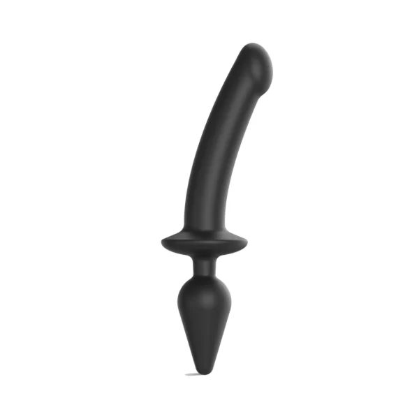 Strap-On-Me Switch Plug-In Hybrid Model S Black Silicone Attachment - Boutique Anelma Dildos & dongs