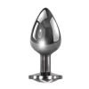 Playboy Tux Large Aluminium Intimate Plug - Elegant Black & White Design