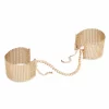 Bijoux Indiscrets Desir Metallique Gold - Elegant Convertible Chain Cuffs