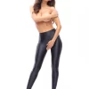 Passion P800 Shiny Black Tights XL with Decorative Cutouts
