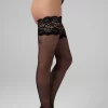 Christine Hold-Up Stockings Like Me 20 Denier Lace Top Black