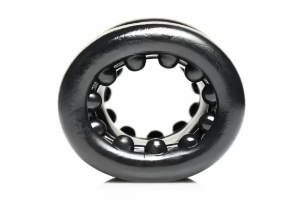 XR Brands Ball Stack Anatomical Ball Stretcher Black TPE Flexible