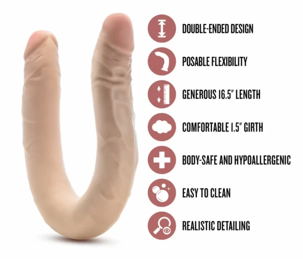 Blush Dr. Skin Plus 16.5â€ Dual-Ended Flexible Model Beige