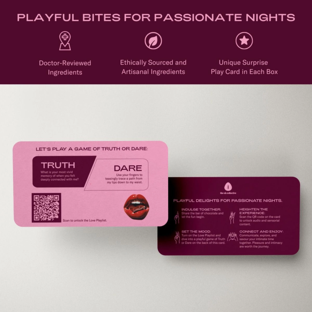 The Oh Collective Date Night Chocolates z Macą i Żeń-szeniem 50g funnytoys