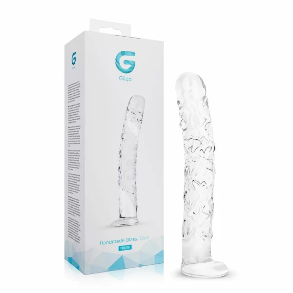 Gildo No. 34 Textured Glass Model 19cm - Ribbed & Studded Design