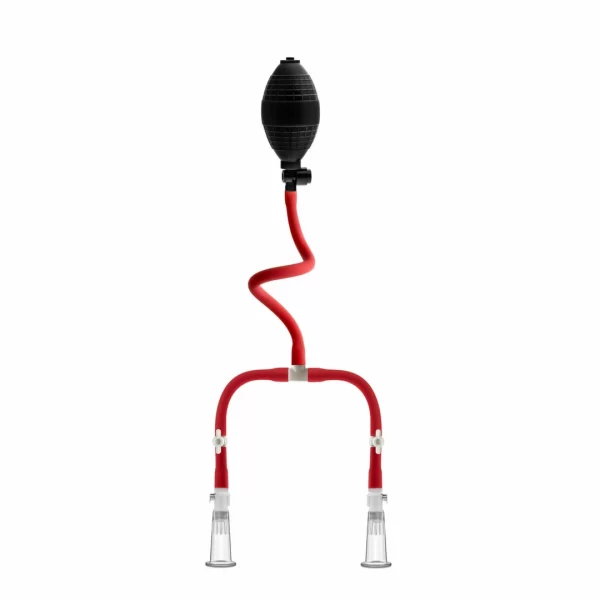 <b>Discover the Blush Temptasia Nipple Squeeze Pump System â€“ Adjustable Acrylic Set</b><br><br>Experience precision and comfort with the Blush Temptasia Nipple Squeeze Pump System