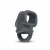 Boners Liquid Silicone Anatomical Ball Separator - Flexible Black