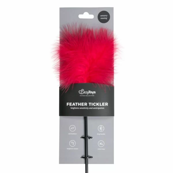 <strong>EasyToys Red Feather Tickler â€“ Long Handle Sensual Accessory</strong><br><br>Discover a refined approach to romantic moments with the EasyToys Red Feather Tickler