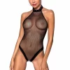 Passion Moonlight Bodysuit Black - Lace Mesh
