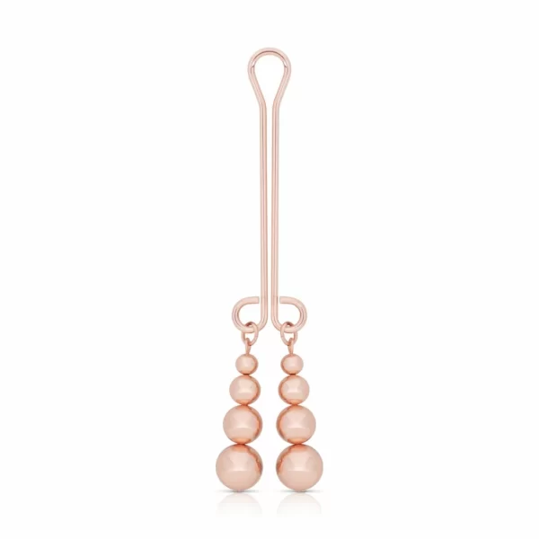 Rosy Gold Precision Clamp with Subtle Weight - Elegant Metallic Finish