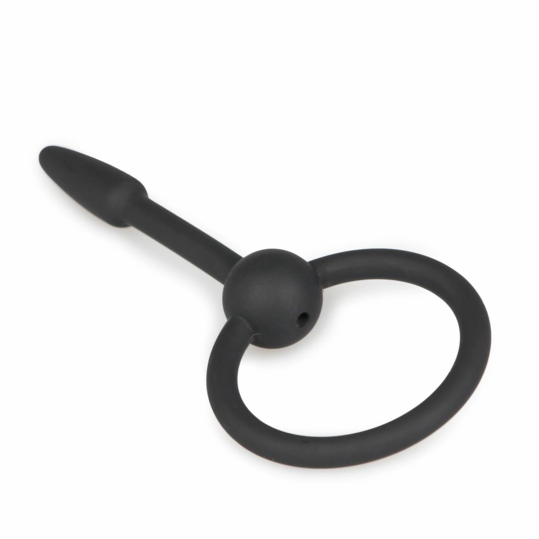 Sinner Gear Small - silikonowa sonda intymna z pierścieniem - Boutique Anelma <strong>Mister B Silicone Urethral Plug with Pull Ring – Small