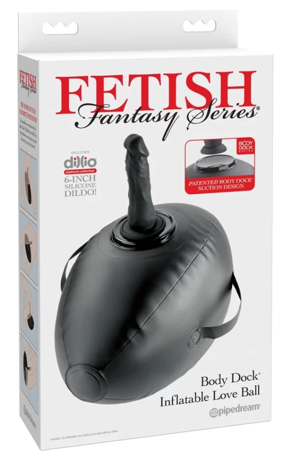 Fetish Fantasy Series Body Dock Inflatable Support Ball + Platinum Attachment