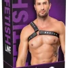 ZADO Men's Leather Harness S-L Adjustable Black Chest Accessory