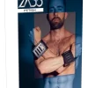 ZADO Leather Wrist Restraints Adjustable Black 30x8 cm