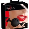 ZADO Silicone Gag Medium - Black Adjustable Strap - Boutique Anelma ZADO Silicone Gag Medium - Black Adjustable Strap
