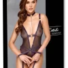 Cottelli Bondage Body L Black with Adjustable Straps and Collar System