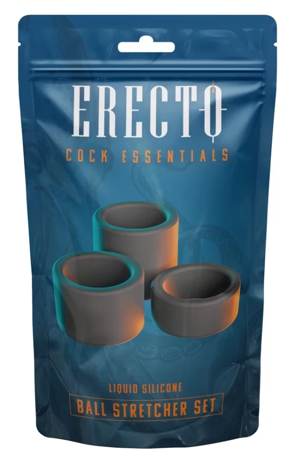 Erecto Liquid Silicone Ball Ring Set - 3 Sizes