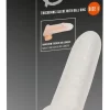 Rebel Thickening Intimate Sleeve L Transparent 16.5 cm Flexible TPE