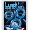 Lust 3 Silicone Intimate Rings Blue Set - 3 Sizes