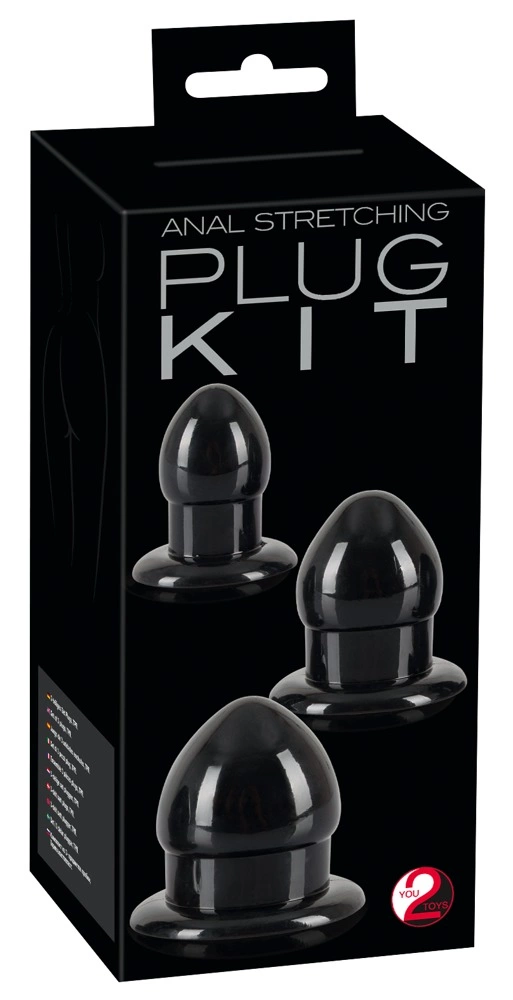 You2Toys Anal Trainer Plug Set Black TPR - Boutique Anelma You2Toys Anal Trainer Plug Set Black TPR