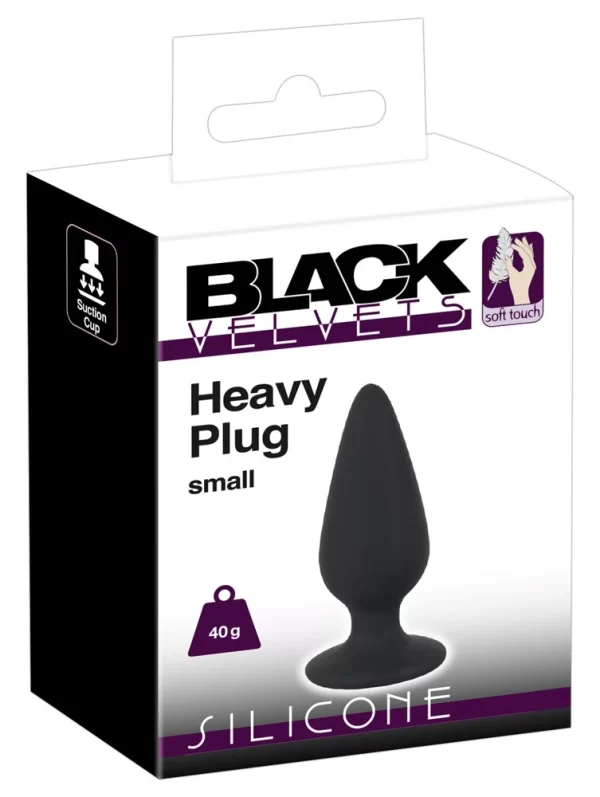 Black Velvets Intimate Plug S 40g Silicone - Boutique Anelma Black Velvets Intimate Plug S 40g Silicone