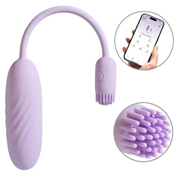 Svakom Plume Pastel Lilac - elastyczny model z aplikacjÄ…