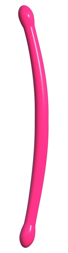 Classix Double Flex System 44cm Rożowy - Elastyczny model PVC - Boutique Anelma Classix Double Whammy Pink Flexible Intimate Device 43.8 cm PVC