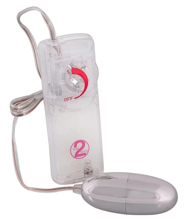 You2Toys Jajko WibrujÄ…ce Srebrne z Panelem Sterowania ABS 6cm