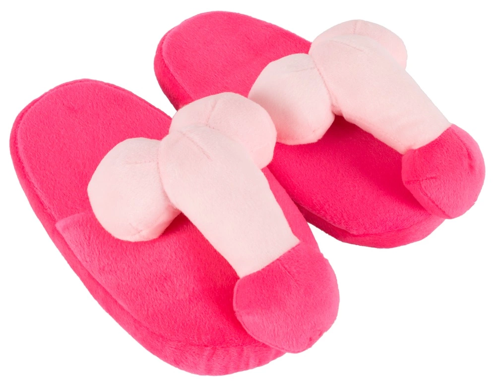 Orion Brand Kapcie pluszowe rożowe z motywem zabawnym rozmiar 37-40 funnytoys