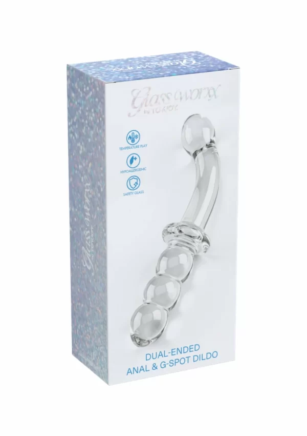 TOYJOY Glass Worxx Dual-Ended Borosilicate Glass Intimate Tool 22cm
