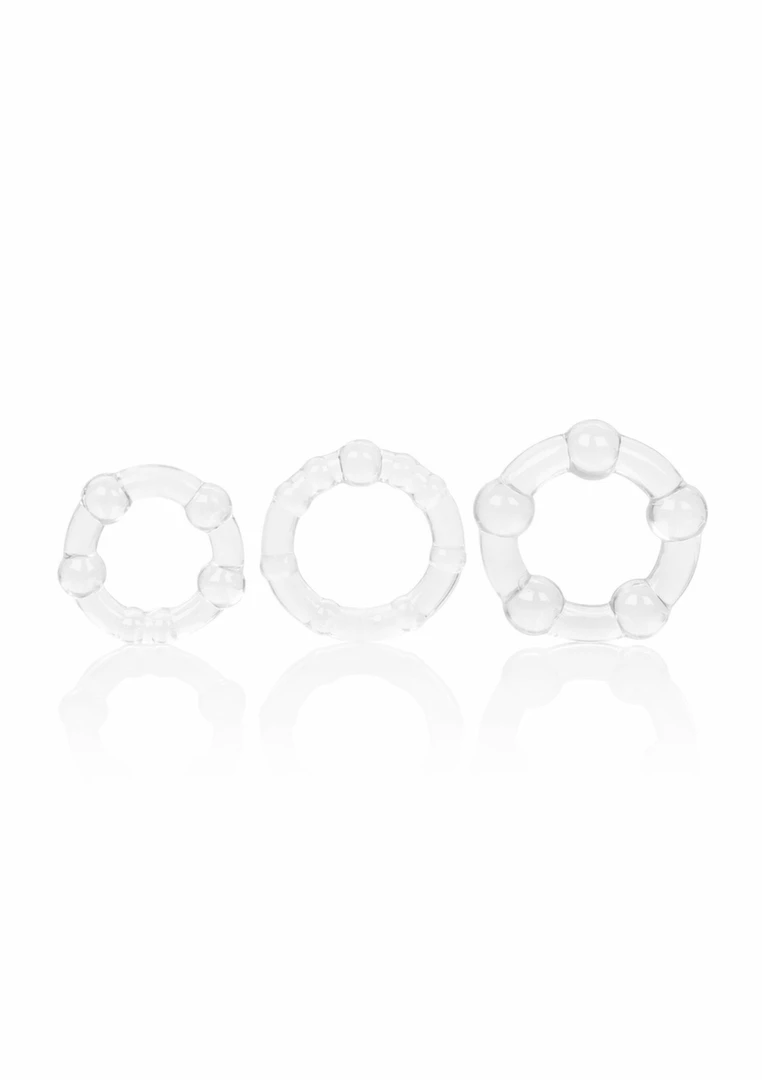 CalExotics Island Rings zestaw 3 elastycznych pierścieni intymnych TPR S/M/L - Boutique Anelma CalExotics Island Rings zestaw 3 elastycznych pierścieni intymnych TPR S/M/L