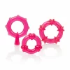 Magic C-Rings 3-Piece Set - Stretchy TPR Rings with Textured Surface