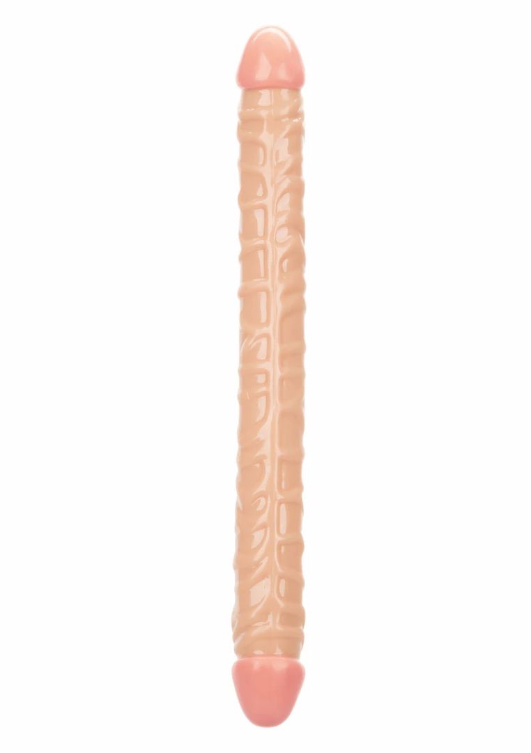Size Queen Double Dong 17 inch Flexible Dual-Ended Model Clear - Boutique Anelma Dildos & dongs