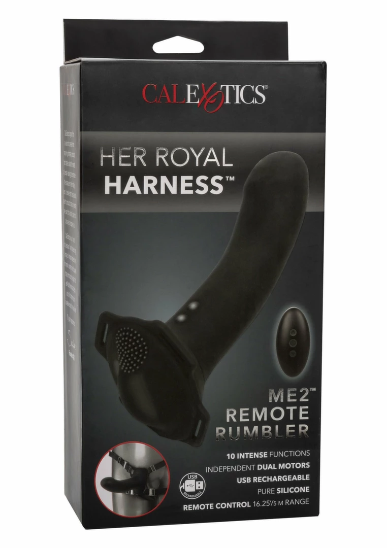Dildos & dongs - Boutique Anelma CalExotics Me2 Remote Rumbler - podwojny system wibracyjny z pilotem
