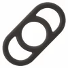 Alpha Silicone Commander Ring Liquid Silicone Flexible Black