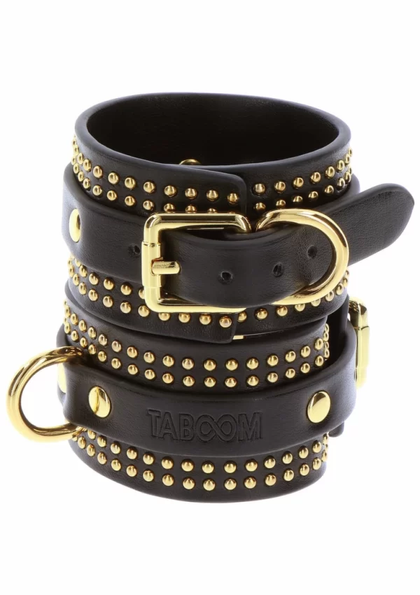 <strong>TABOOM Studded Ankle Cuffs Set</strong> is a premium accessory designed for those who value both style and functionality. Crafted with meticulous attention to detail