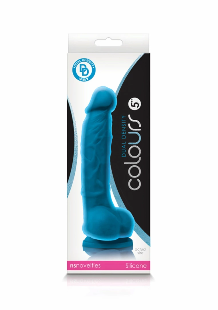NS Novelties Colours Dual Density 5 inch silikonowy model z przyssawkÄ… - Boutique Anelma Colours Dual Density 5 inch Platinum Silicone Intimate Model Pink