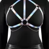 Cosmo Harness Crave Adjustable Chest Harness Rose Gold Vinyl L/XL